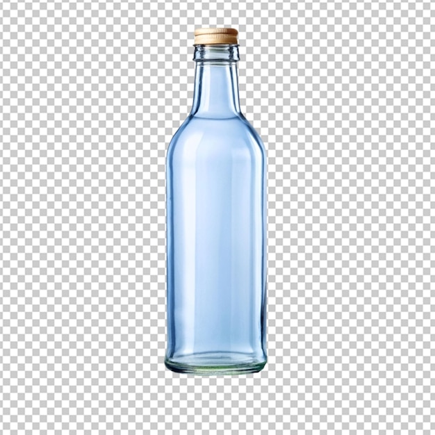 glass bottle on transparent background