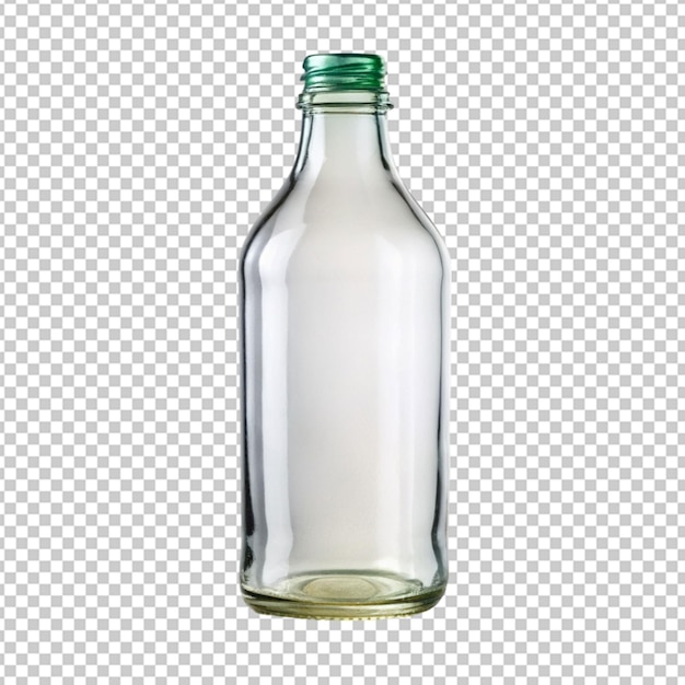 glass bottle on transparent background