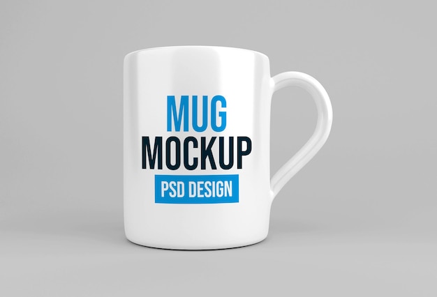 Glass coffee or tea mug mockup design