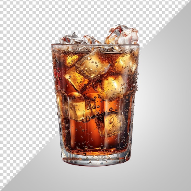 glass of Cola with ice png