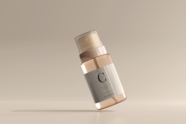 Glass Cosmetic Spray Bottle Mockup