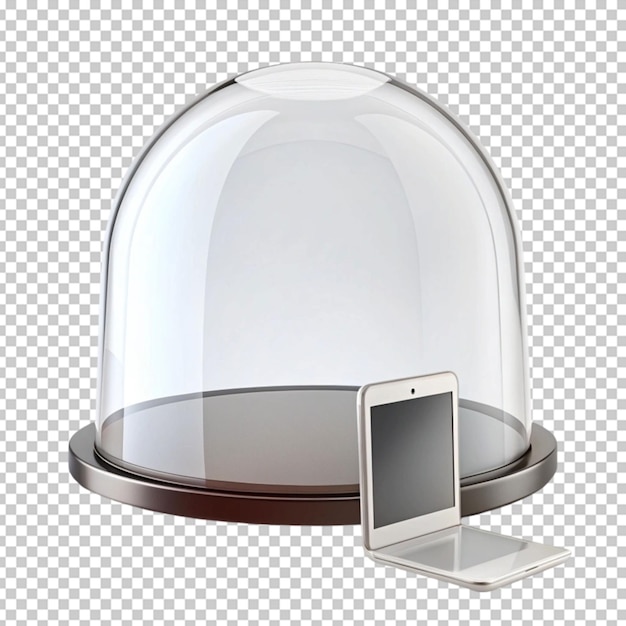 PSD glass dome on transparent background