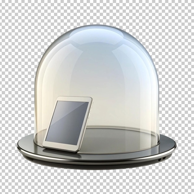 PSD glass dome on transparent background