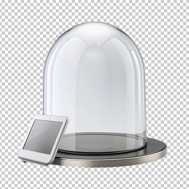 PSD glass dome on transparent background