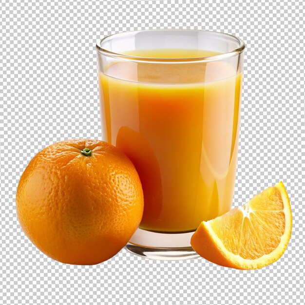 PSD glass of fresh juice with fruit