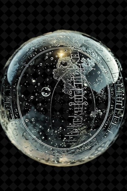 a glass globe with the word quot world quot on it