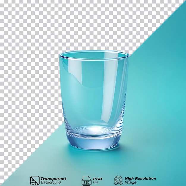 PSD a glass isolated on transparent background