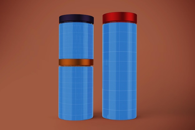 Glass Jam Jars Mockup