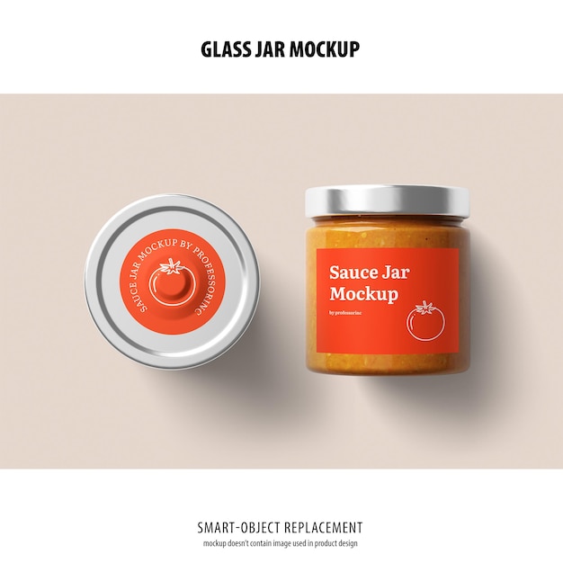 Glass Jar Mockup