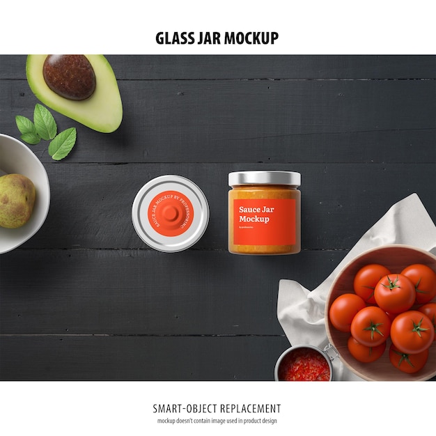 Glass Jar Mockup