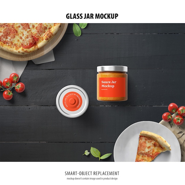 Glass Jar Mockup