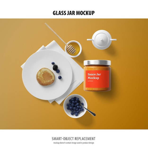 Glass Jar Mockup