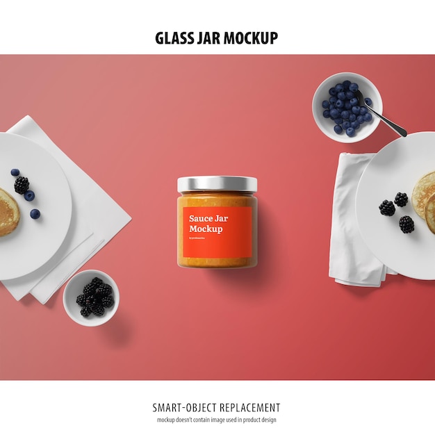 Glass Jar Mockup