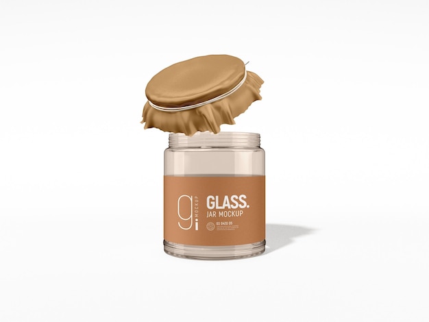 Glass Jar Packaging Mockup