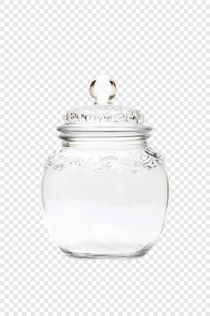 PSD a glass jar with a lid that says quot jar quot on it