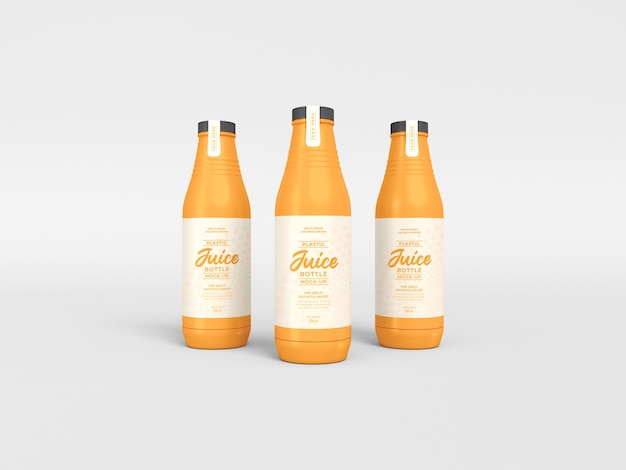 Glass Juice Bottle Mockup