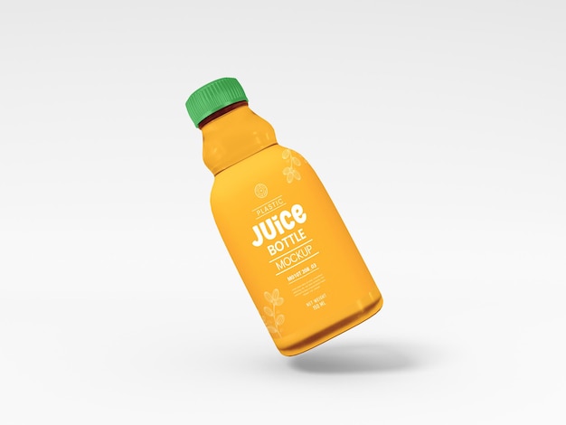 Glass Juice Bottle Packaging Mockup