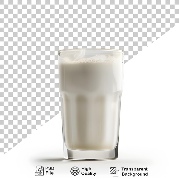 glass of milk isolated on transparent background include png file