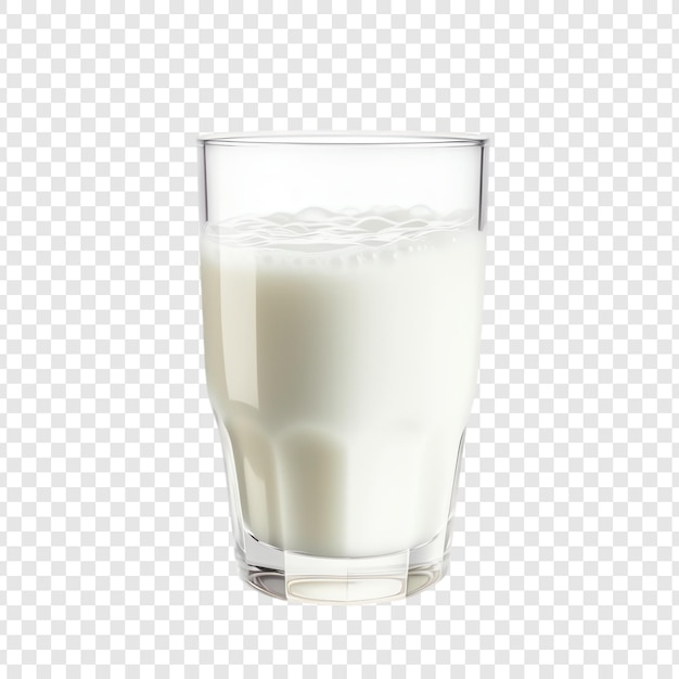 PSD a glass of milk with a half full glass of milk