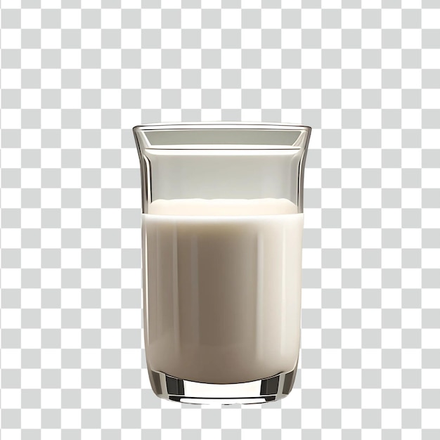 a glass of milk with a white substance in it