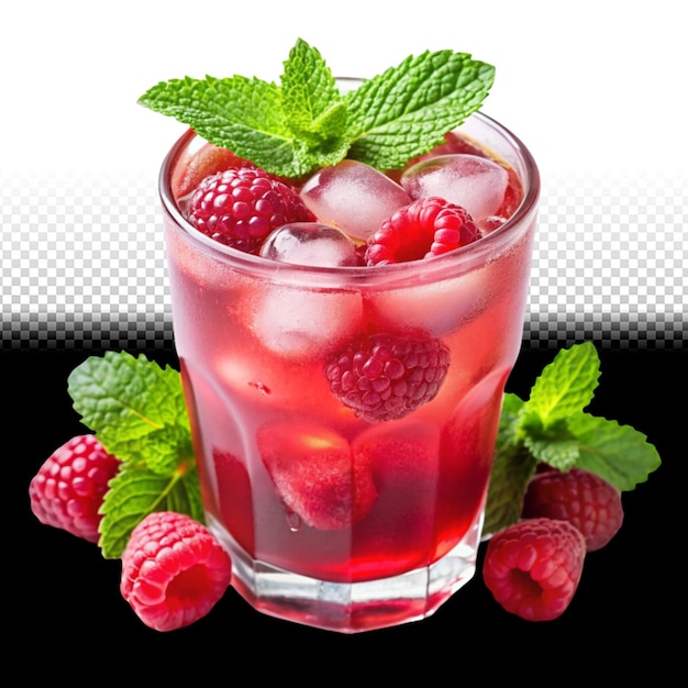 glass of raspberry