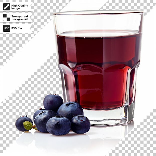 a glass of red wine with a blueberry in it