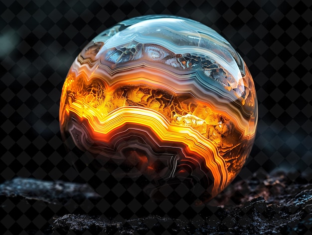 a glass sphere with a black background and a black background