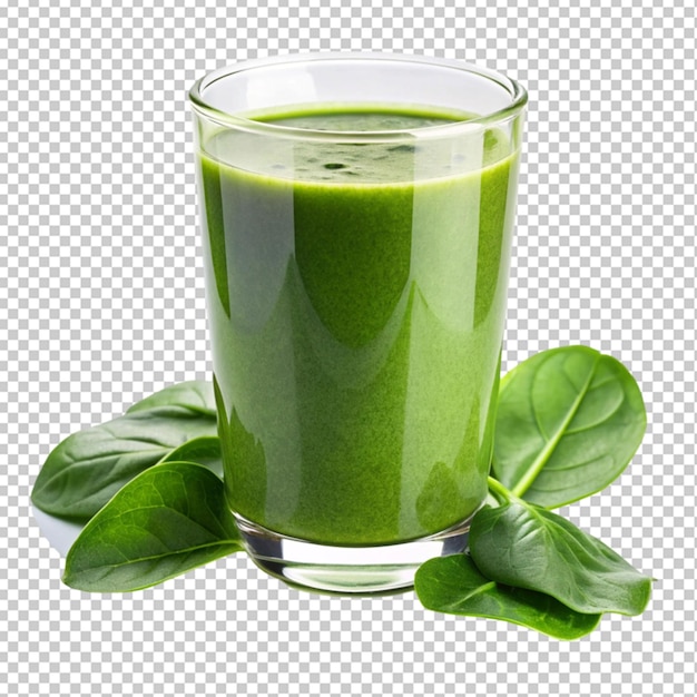 PSD glass of spinach juice