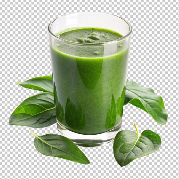 PSD glass of spinach juice