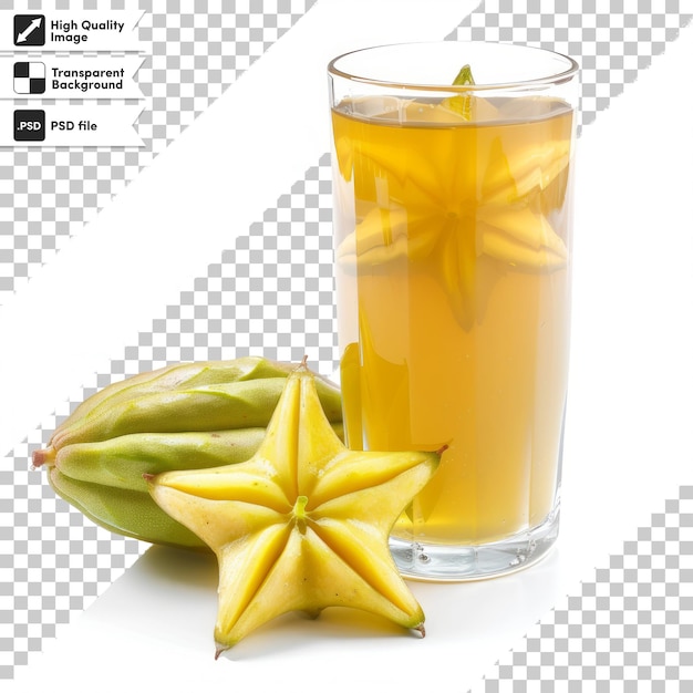 PSD a glass of tea with a starburst on it