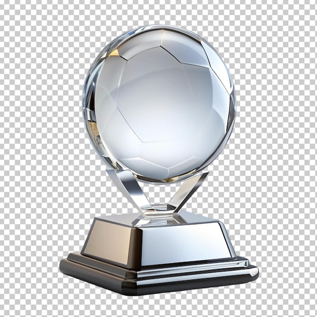 PSD glass trophy or acrylic winner award realistic