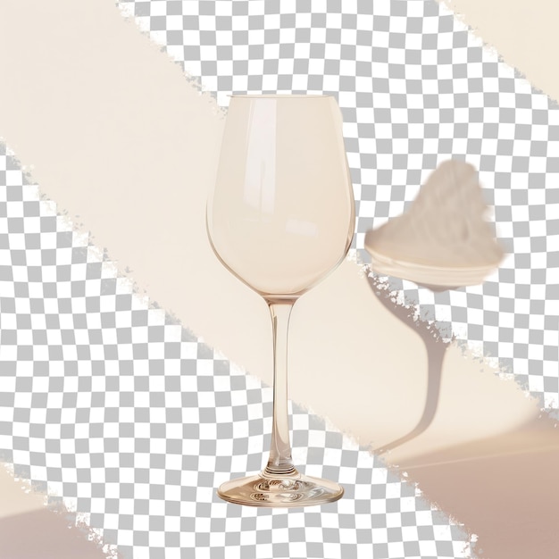 a glass of wine sits on a white table