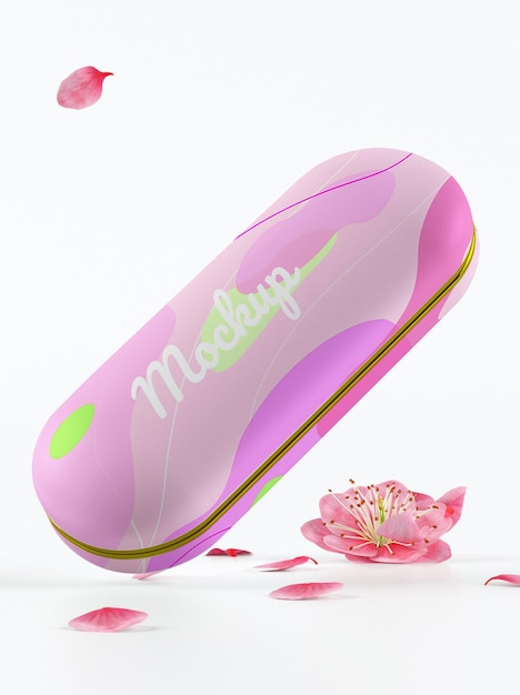 glasses case mockup design