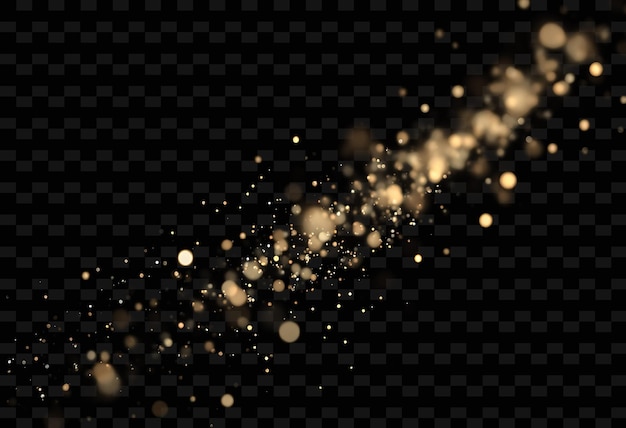 Glimmering Baryon Motes Sparkling Flecks of Soft Silver and Pale Gold PNG Sparking Light TextureD