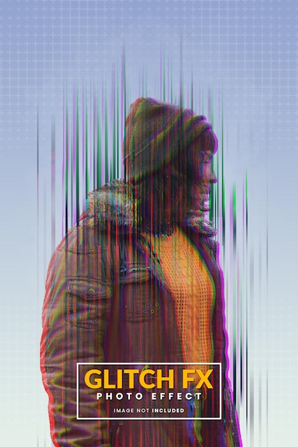 Glitch Grain Photoshop Effect