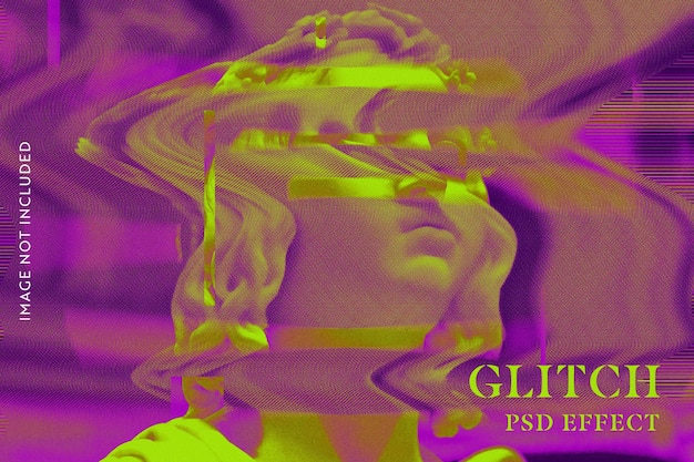 Glitch PSD Photo Effect