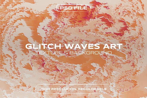 PSD glitch waves art