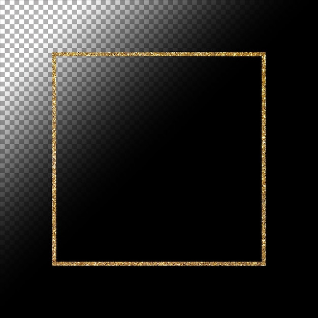 Glitter gold frame and abstract decoration