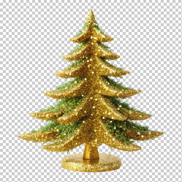 glitter tree on transparent background