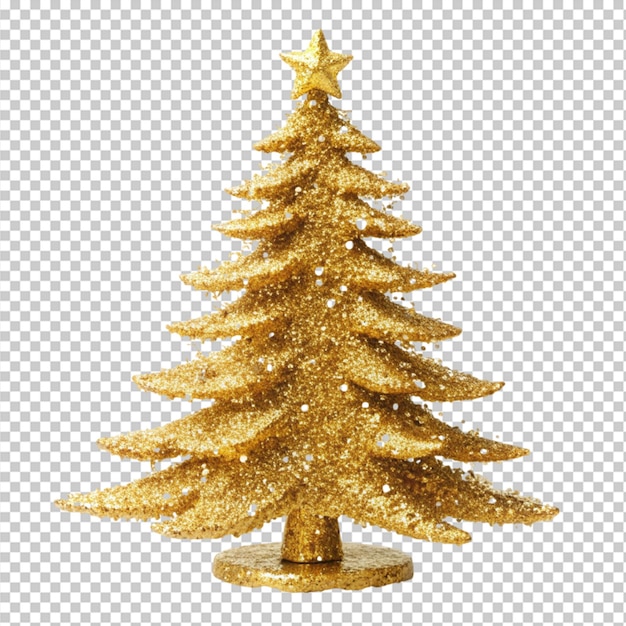 glitter tree on transparent background