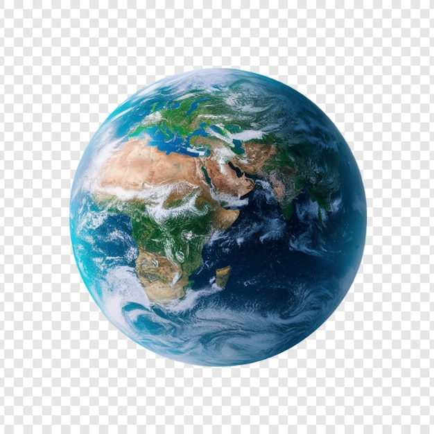 PSD a globe with a blue planet on it