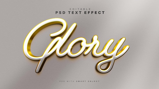 Glory Gold Text Effect