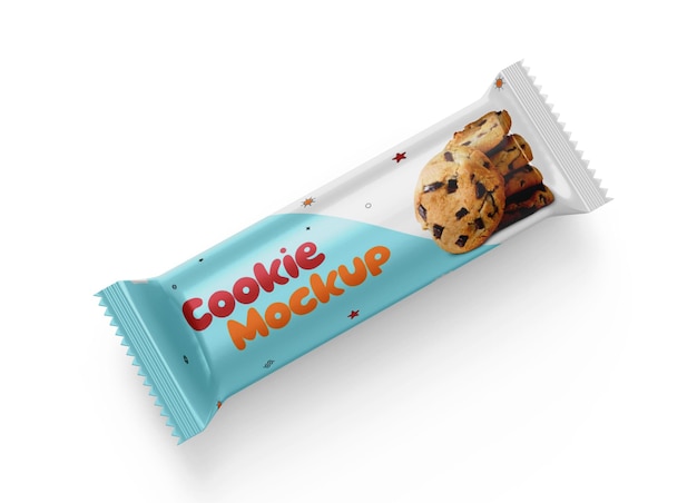 Glossy Biscuit Packaging Mockup