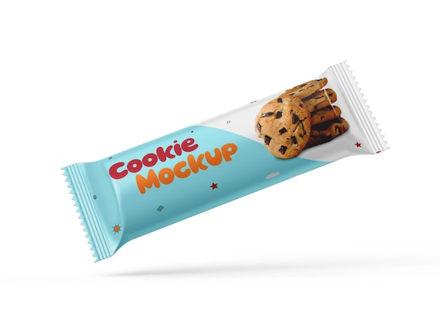 Glossy Biscuit Packaging Mockup