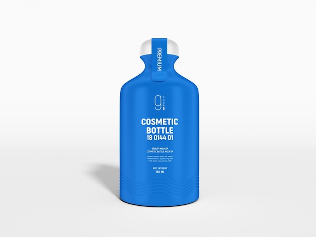 Glossy Cosmetic Bottle Branding Mockup