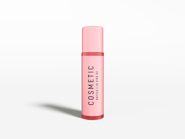 Glossy Cosmetic Bottle Branding Mockup