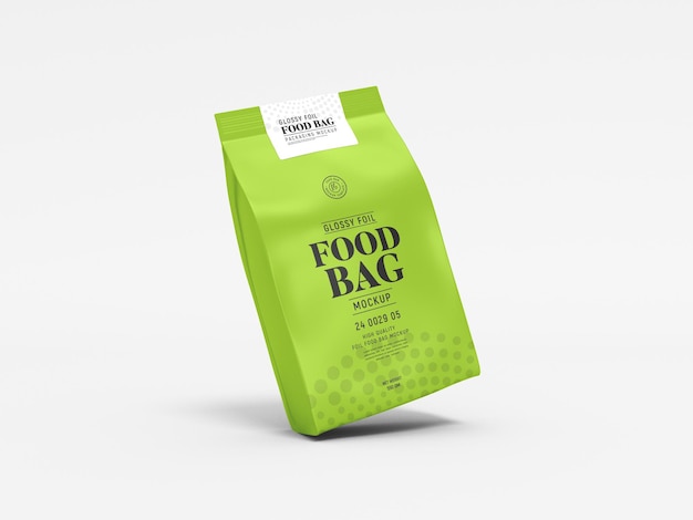 Glossy Foil Fertilizer Bag Packaging Mockup