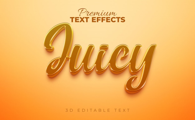 Glossy juicy 3d Text style effects