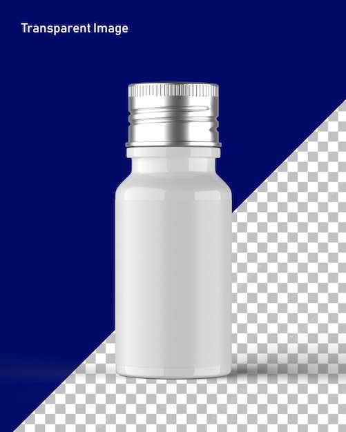 Glossy Medicine Bottle Transparent Background