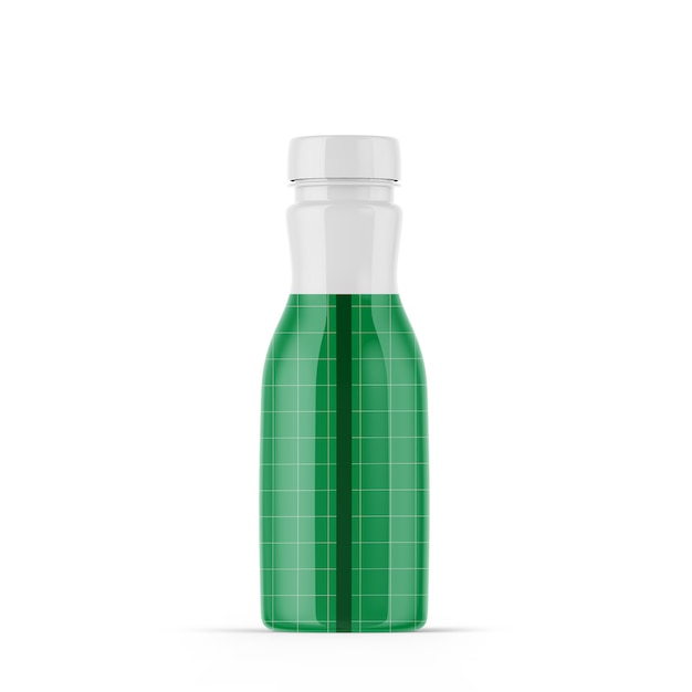 Glossy Plastic Bottle Mockup